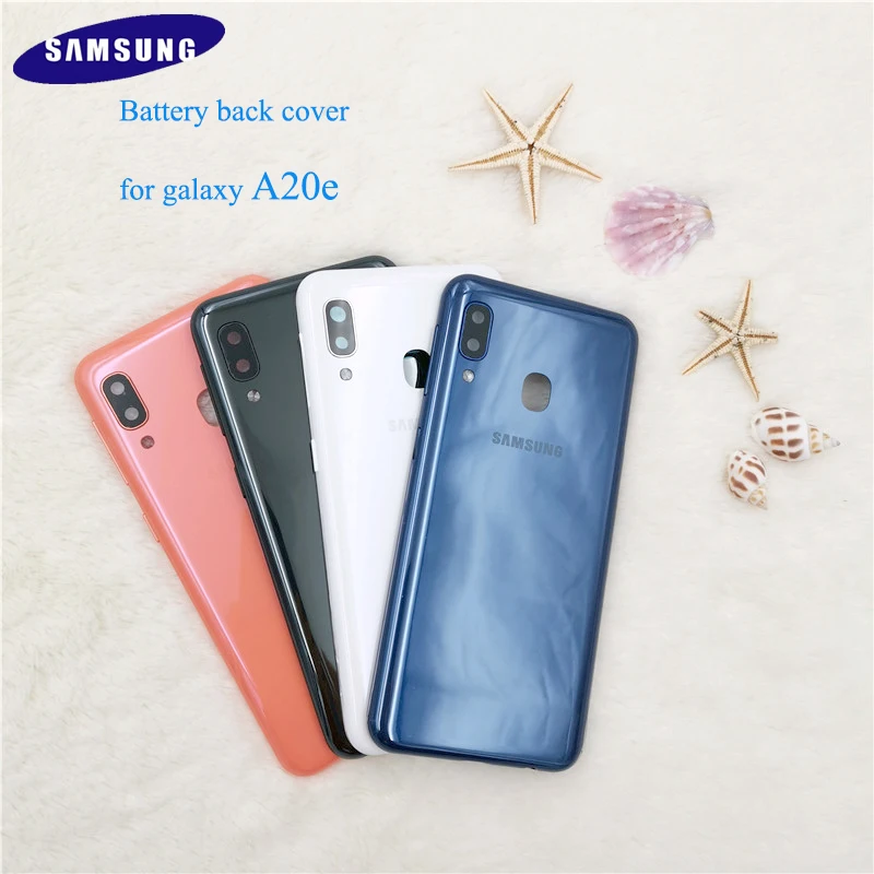 A20 E чехол,, samsung galaxy a20e, пластиковая крышка для батареи, полная защита задней двери, сменный корпус, боковые кнопки и логотип