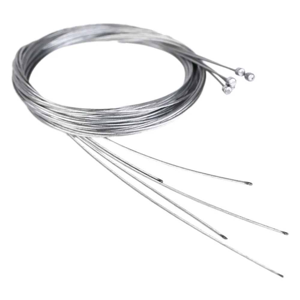 5pc Stainless Steel MTB Bicycle Brake Line Tube Sets Core Inner Wire Silver Speed line Shifter Gear Bike