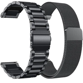 

18MM 20MM 22MM Stainless Steel Wrist Strap For Garmin Vivoactive4s 4s Smart Watch Band Milanese Straps For Vivoactive 3 4 Correa