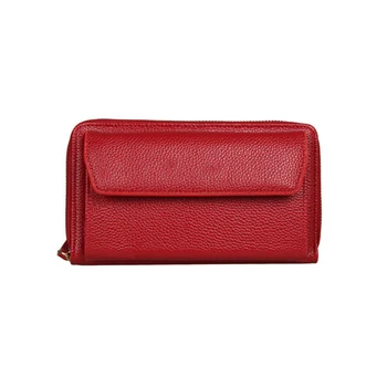 

Women Multifunction Long Design Cell Phone Bags Card Holder High Quality Pu Leather Crossbody Shoulder Bag Lady Clutch Purse
