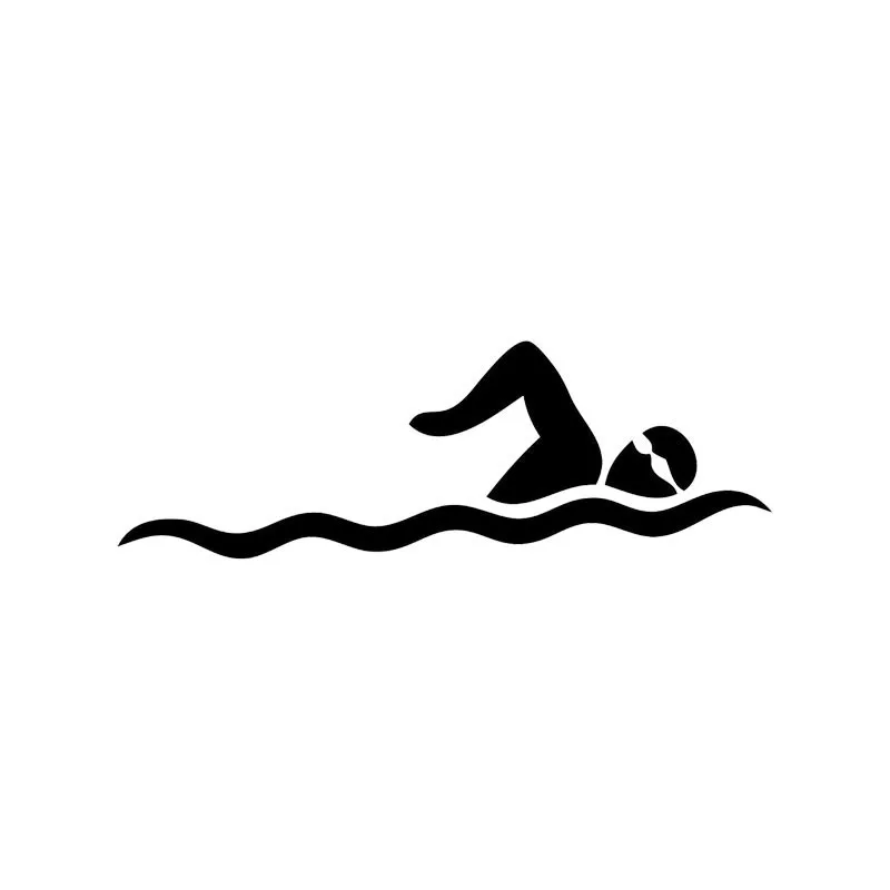 

Interesting Car Sticker Accessories Diving Sport Vinyl Swimming Car Window Decal PVC 15cm X 5cm