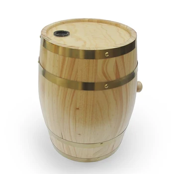 

3L Wine Display Restaurant Decoration Rum Wooden Holder Beer Brewing Vintage Bucket Storage For Whiskey Port Hotel