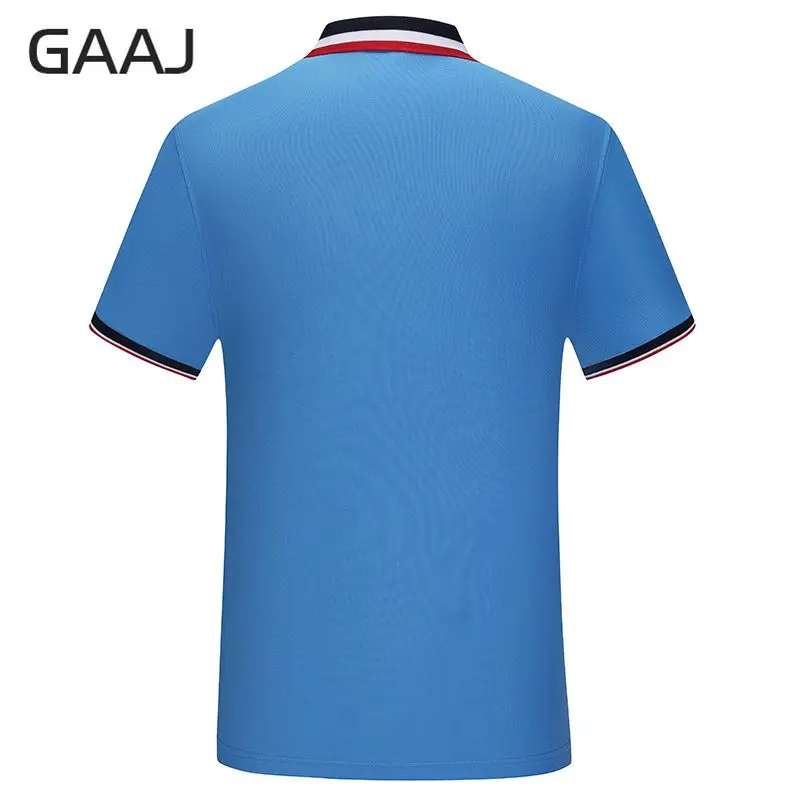 GAAJ Polo Shirt Men,France Stripes Collar Poloshirt,100% Cotton Button Up Social Tees,Fashion High Quality Summer Polos,200GSM 30 H40d2d4c03b8e414d869ed0d926c30fc6G
