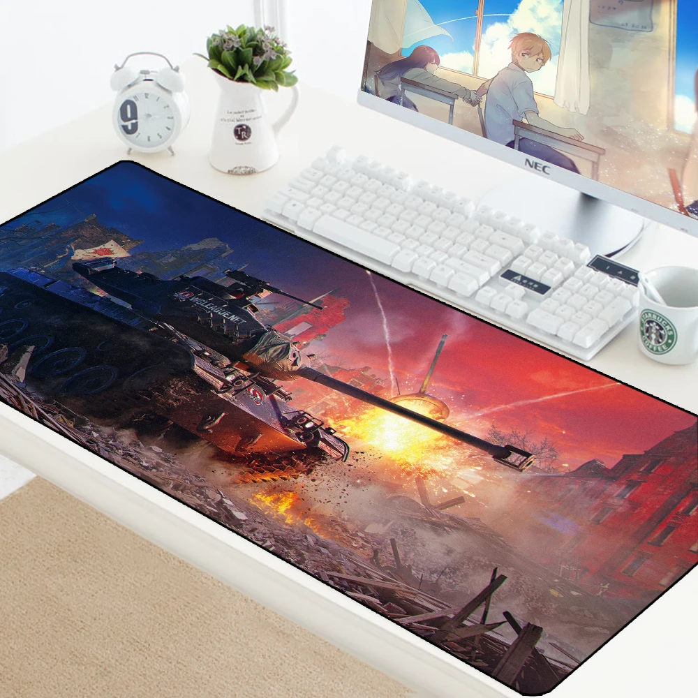 World of Tanks коврик для мыши большой Противоскользящий геймерский игровой коврик для мыши Keyborad коврик для мыши для ноутбука водонепроницаемый коврик для мыши защита стола