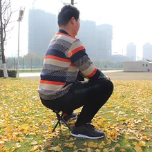 

Outdoor Portable Folding Chair Triangle Small Stool Fishing Beach Multi-function Tableware