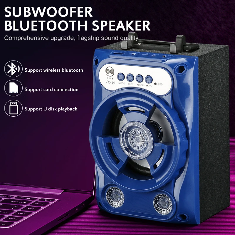 Hot Sale Portable Speaker Bluetooth 5.0 Speaker With TF Card USB Playback AUX Input Play Subwoofer TWS Wireless Lound Speakers Hot Sale Portable Speaker Bluetooth 5.0 Speaker With TF Card USB Playback AUX Input Play Subwoofer TWS Wireless Lound Speakers