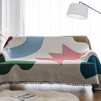 

Abstract Geometric Sofa Covers for Living Room Sofa Towel Picnic Cloth Decorative Tapestry Sofa Blanket Bed Blanket Carpet