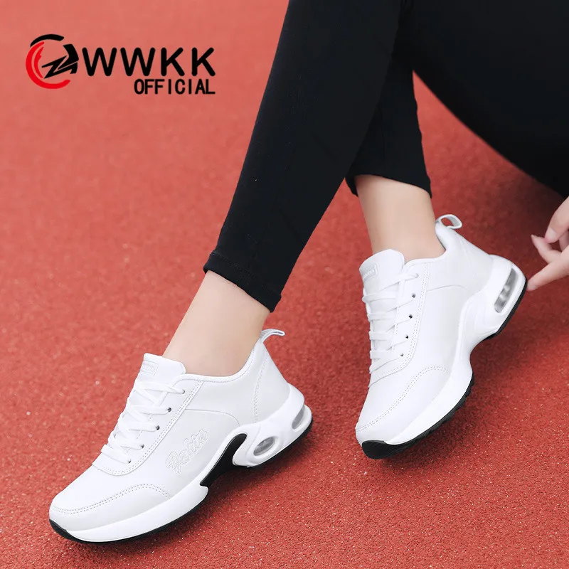 WWKK/Женская обувь женские теннисные кроссовки на шнуровке Feminino модная Осенняя