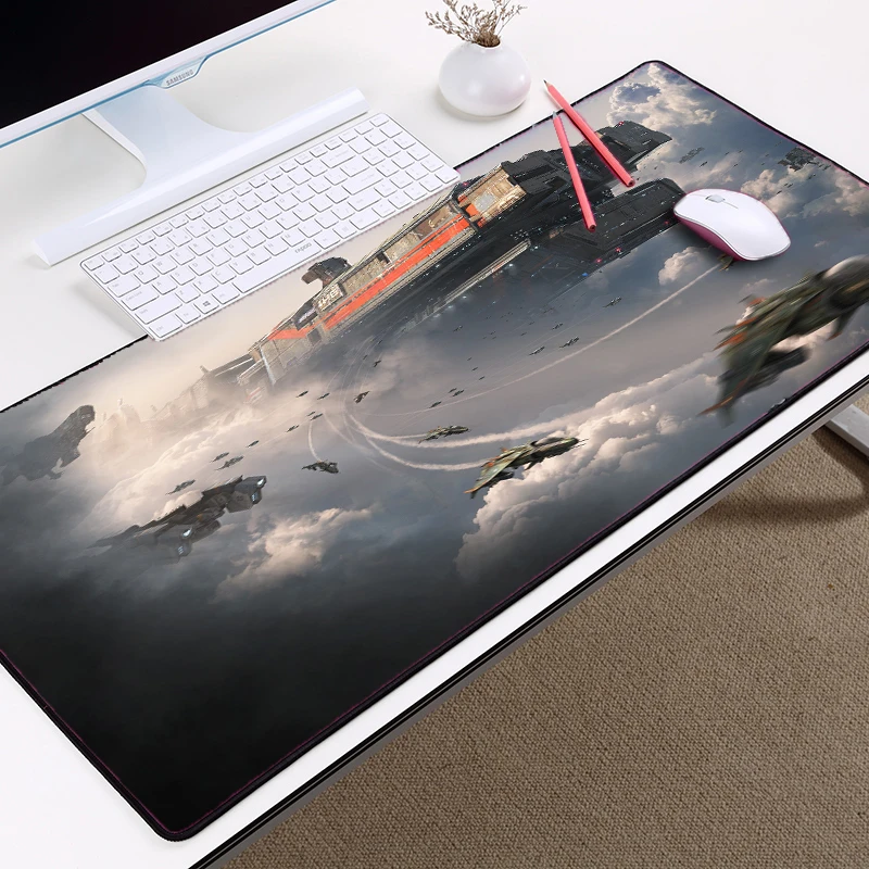 Congsipad Titanfall Series 2 игровой с узором коврик для мыши космический корабль изображения Печать игровой коврик для мыши оверлок ПК ноутбук Настольный коврик