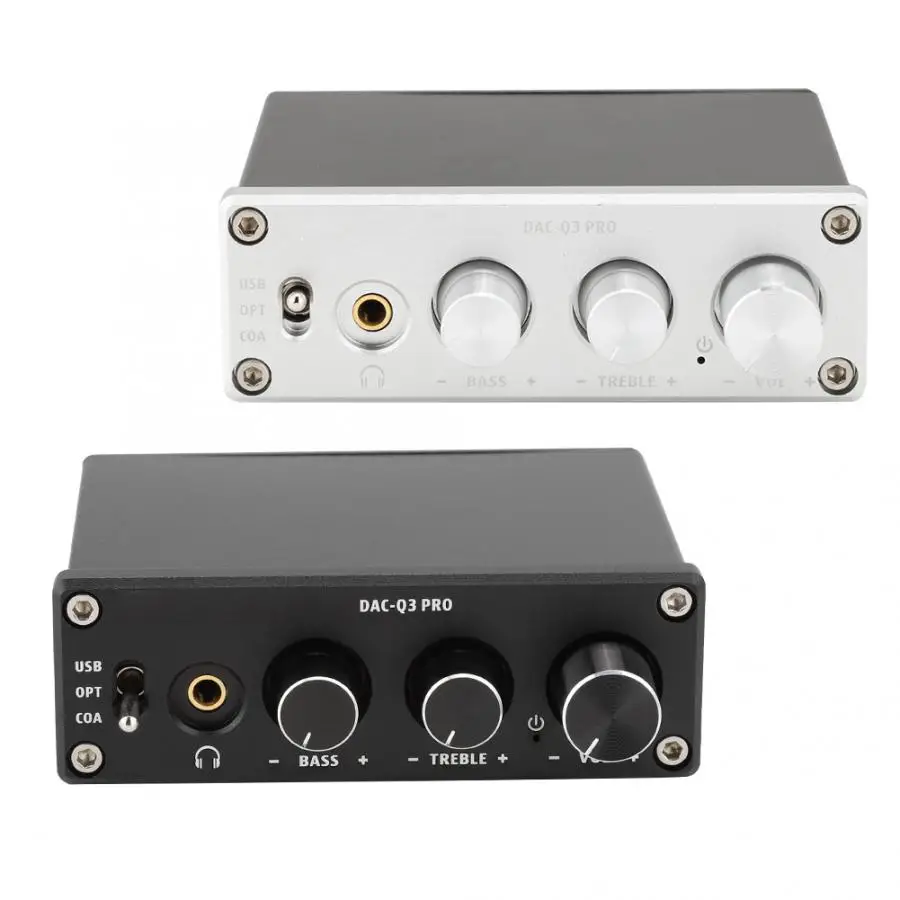 

AC-Q3 PRO DAC Decoding Audio Decoder with Headphone Amplifier amp function usb dac Decoded 192kHz for 3.5MM Headphones DC5V1A