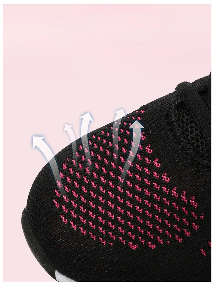 QJ 916-2019 Autumn Mesh Women Sneakers Woman Sport Running Flat Shoes-6