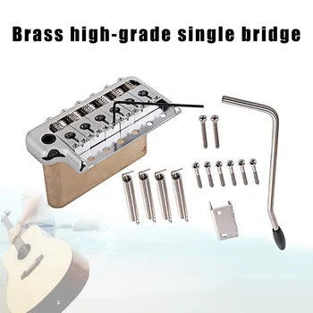 

Electric Guitar Tremolo System Bridge Stainless Steel Saddles Musical Instrument Accessories X85