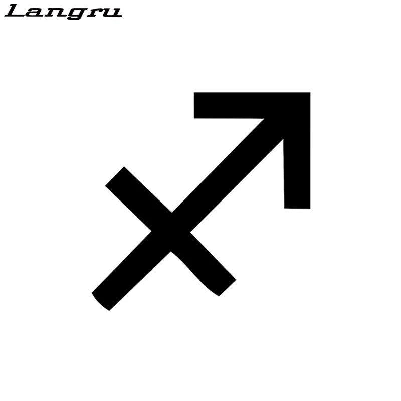

Langru 15CM*15CM Funny Sagittarius Zodiac Vinyl Car Sticker Decoration Decal Graphical Accessories Jdm