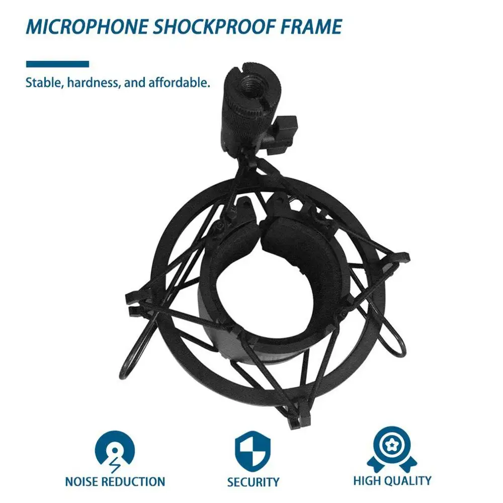 En venta Universal 3KG carga soportable micrófono choque montaje Clip soporte Radio estudio grabación de sonido soporte profesional exoJGBZMO
