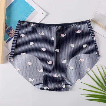 

Print Mesh Breathable Seamless Panties Women Underwear Sexy Thongs Female Lingerie Tangas Print Briefs 12 Colors Style