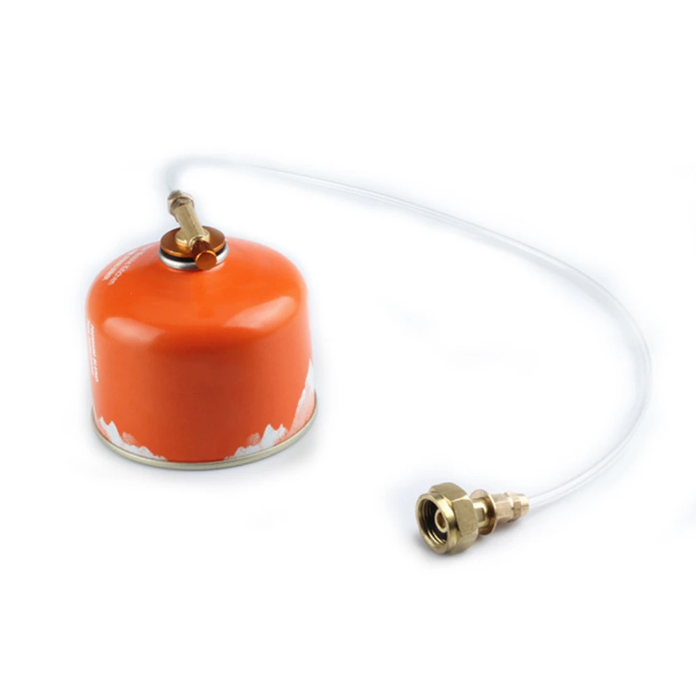 Najtaniej Instrukcja na zewnątrz domu propan bezpieczne narzędzie do oszczędzania wąż metalowy płaski Cylinder Camping złącze dla kuchenka gazowa zapasowy adapter zestaw