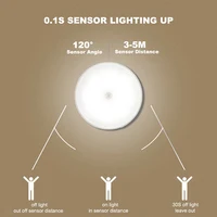 Bedroom LED Night Lights PIR Motion Sensor Auto Night Lamp 6