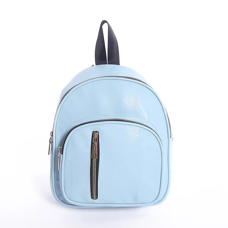 

2018 New Style Korean-style PU Leather Outdoor Travel Backpack Waterproof Portable Mountaineering Bag College Style Shoulder WOM