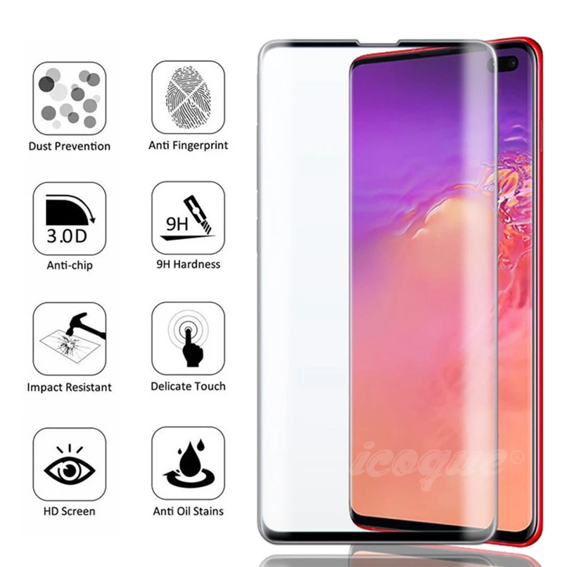 3D полное клеевое стекло для samsung Galaxy Note 10 Plus 9 8 S9 S8 S10 Plus защита экрана S9 S8 S10 Plus Note 10 Plus 9 8 Note10 закаленное стекло крышка