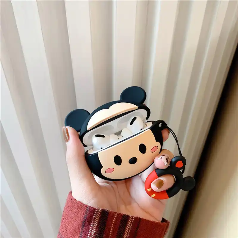 ミニーミッキーマウスディズニーairpodsケースソフトシリコン3dかわいいフィジェットおもちゃ保護カバーairpods 2 Airpod Proの空気ポッド1 Aliexpress