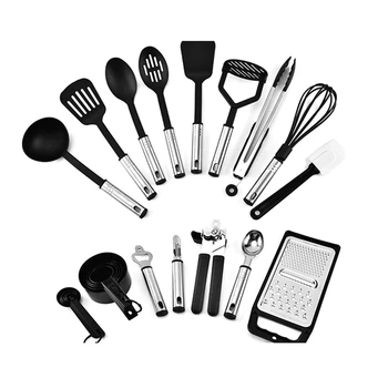 

24Pcs Kitchen Spatula Silicone Non-Stick Cooking Spoon Eggbeater Tableware Tableware Set Kitchen Tool Accessories