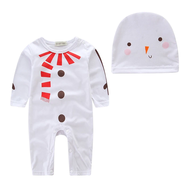 

Baby bodysuit with hat Baby boys clothes cute girls clothing o-neck cotton