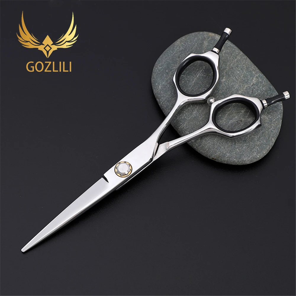 GOZLILI Japanese 5.5inch 440C Hair Scissors Professional Scissors With Big Bearing Screw Hair Cutting And Thinning Scissors Tool (1)