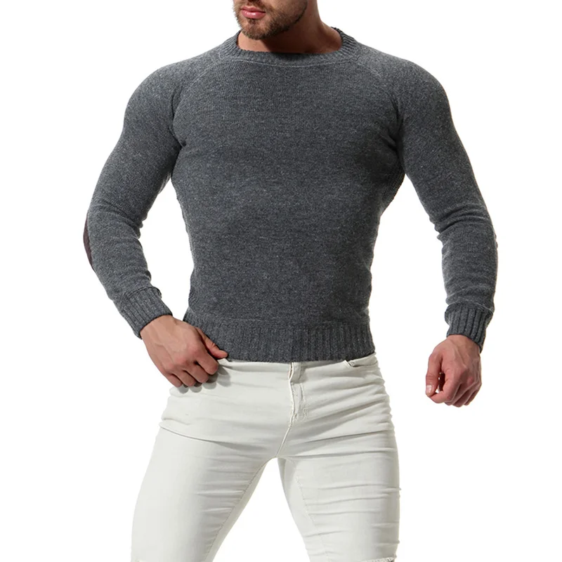 2019 взрывобезопасные модели Весна-Осень новинка мужской Однотонный свитер с