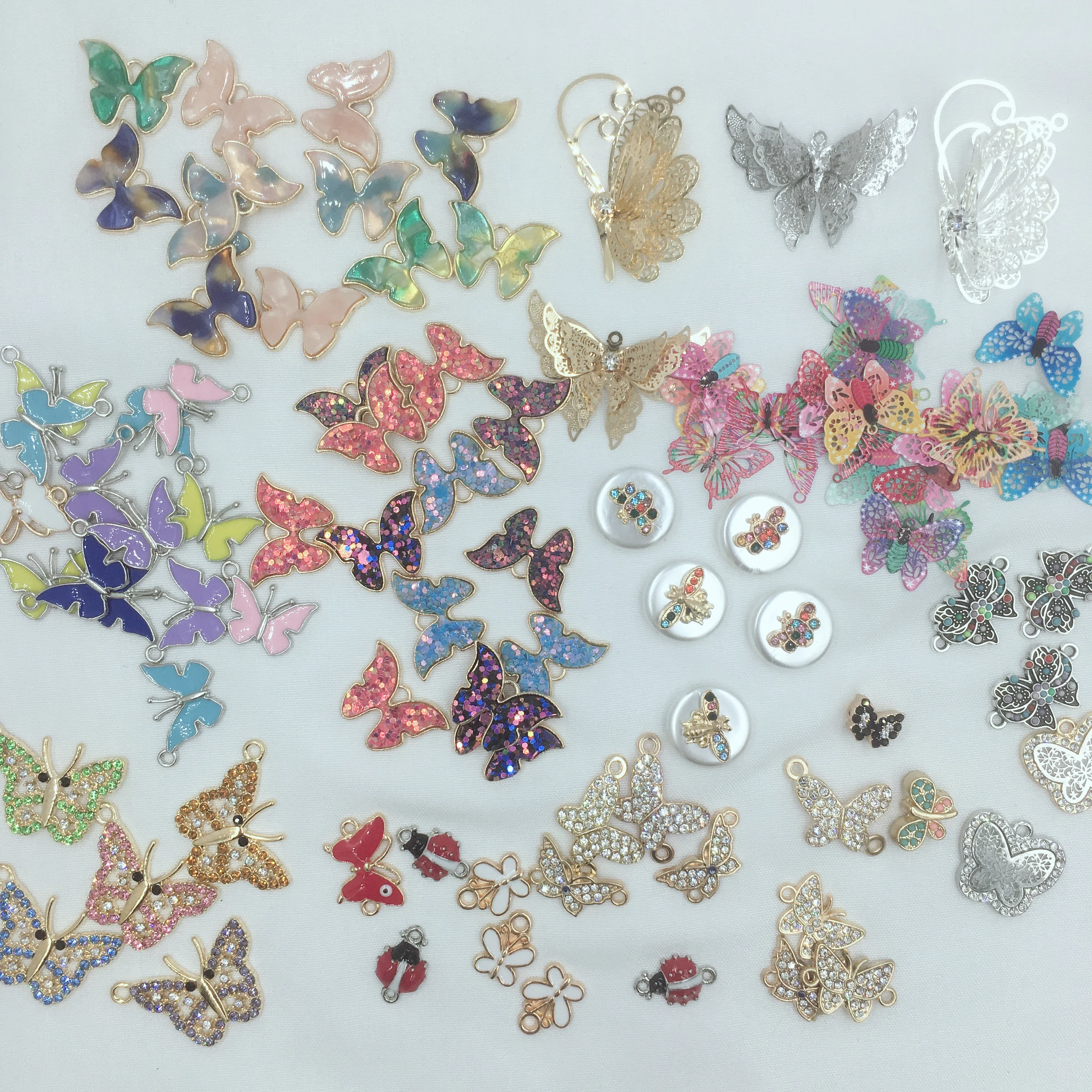 10 шт. насекомые новые виды животных-бабочек Подвески для изготовления ювелирных