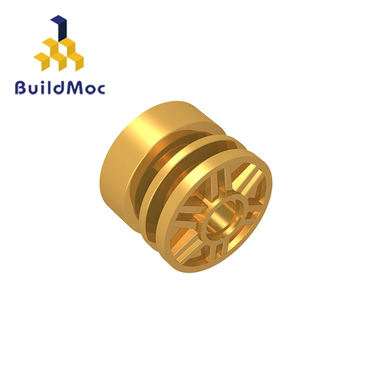 

BuildMOC 55981Wheel 18mm x 14mm with Pin Hole Fake Bolts and Shallo For Building Blocks Parts DIY Educational Creative gift Toys