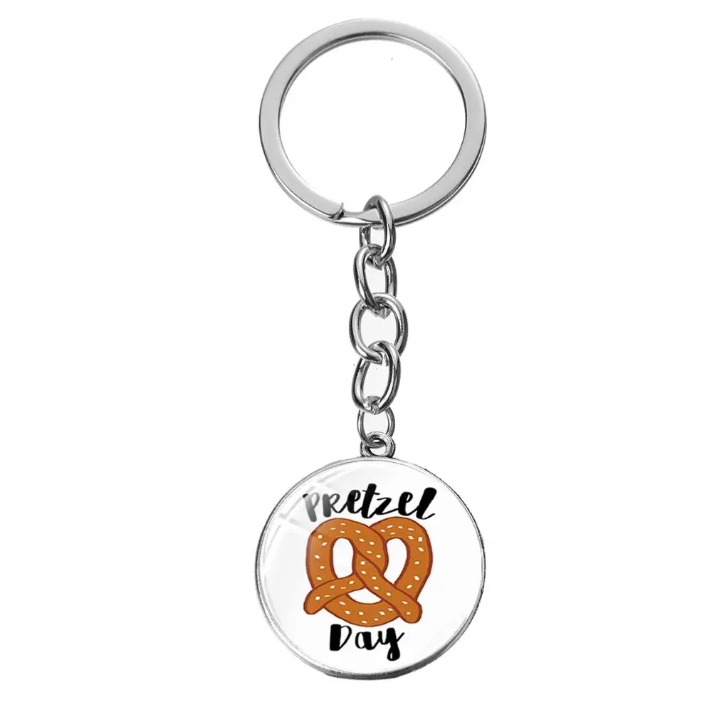 Style 23 SONGDA офис, ТВ-шоу брелок мультфильм Забавный Дуайт Шрут свекла крендель шаблон стекло кабошон кулон брелок кольцо держатель - Цвет: Style 23