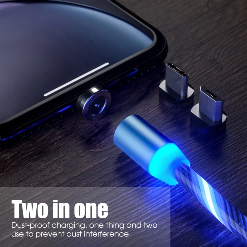 Светящийся кабель мобильного телефона зарядный кабель светодиодный Micro usb type C зарядное устройство для samsung Galaxy S10 S9 A50 A70 зарядный провод шнур