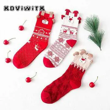 

Winter 2019 Fashion thermal black stripe short women sock Christmas sports sox Cute Female warm harajuku cotton zebra pattern