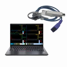 

Reusable Pulse Oximeter Oximetry Neonate Neonatal Wrap PC Based USB Silicone Portable Pulse Rate and SpO2 Testing Sensor
