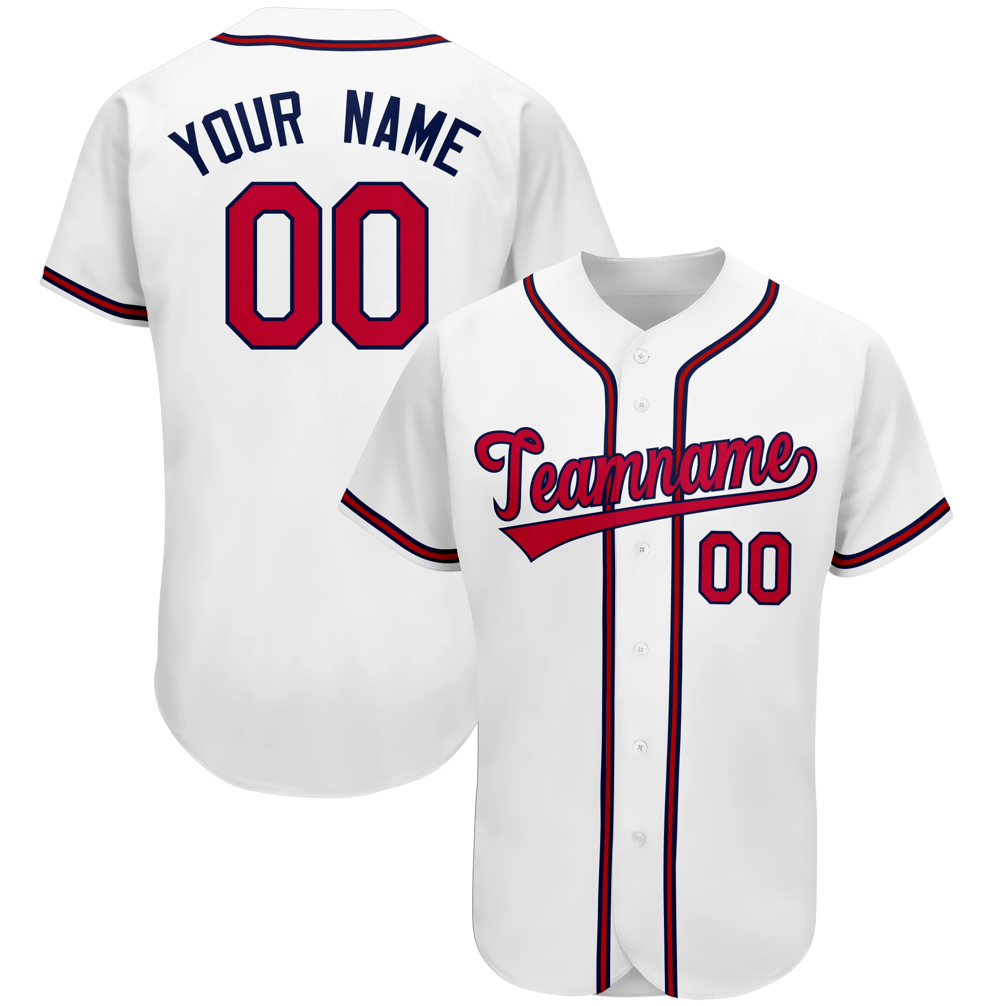 Baseball Jersey Full Sublimated Team Name/Numbers Breathable Soft Tee Shirts for Adults/Kids Outdoors Game/Party Big size