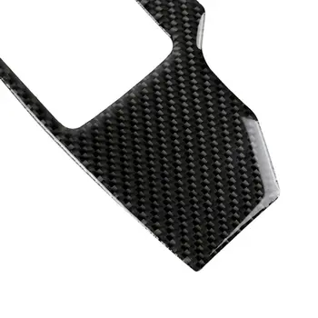 

4pcs Window panel trim Car Auto Carbon Fiber Switch Accessories Decal Protector