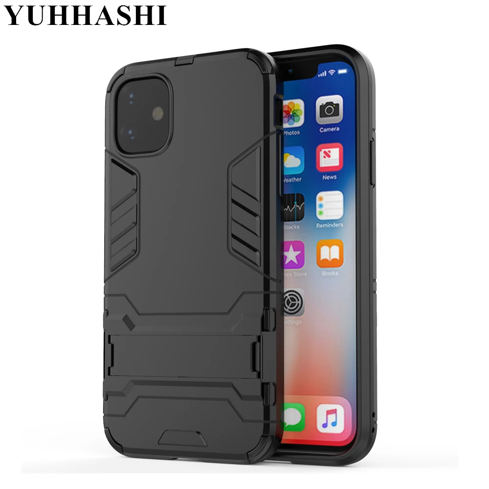 Yuhashi противоударный жесткий чехол-подставка для iPhone 11Pro MAX, защитный чехол-накладка для телефона, чехол для iPhone 11 Pro MAX, чехол-бампер