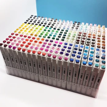 

TouchFIVE Optional Color Matching Art Markers Brush Pen Sketch Alcohol Based Markers Dual Head Manga Drawing Pens Art Supplies