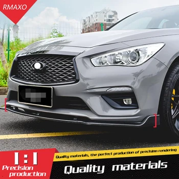 

For Infiniti Q50 Body kit spoiler 2018-2019For Infiniti Q50 ABS Rear lip rear spoiler front Bumper Diffuser Bumpers Protector