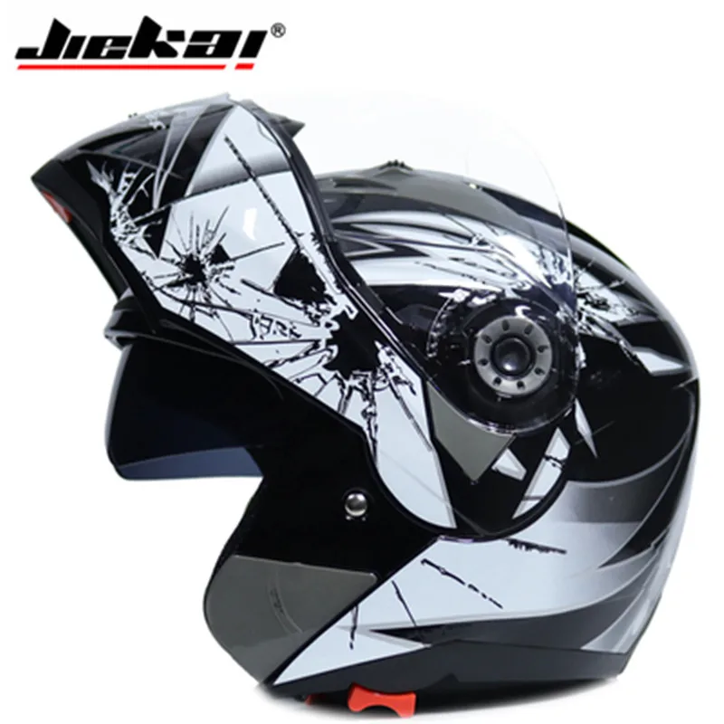Capacete, Мото шлем JIEKAI 105 мотоциклетный шлем открытый шлем противотуманный двойной объектив полный шлем мотокросс