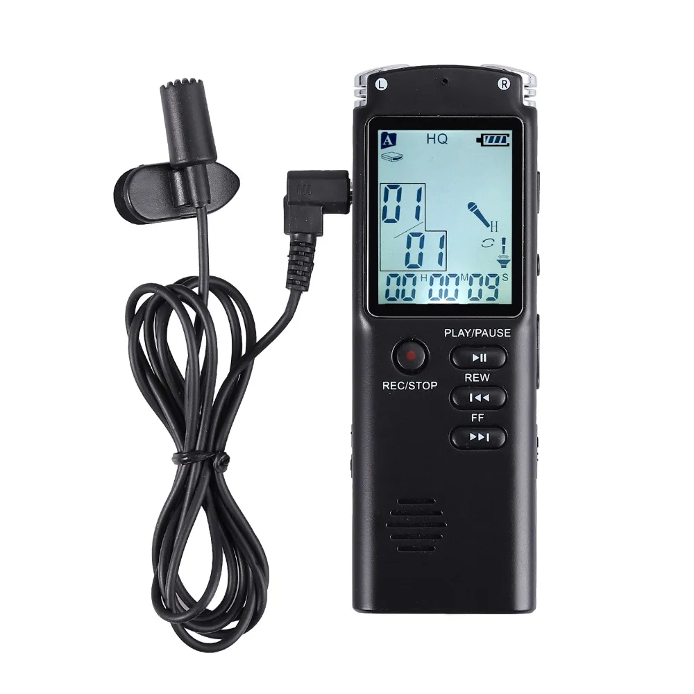 Neoteck 16 Гб перезаряжаемый цифровой звук диктофон USB lcd Диктофон MP3 плеер Высокое качество MP3 WAV формат записи