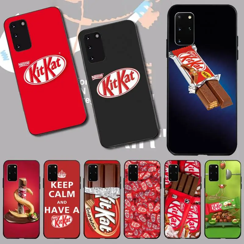 CUTEWANAN kit kat chocolate kitkat Coque Shell чехол для телефона Samsung S20 plus Ultra S6 S7 edge S8 S9 S10 5G|Бамперы| |