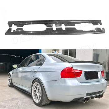 

Carbon Fiber Side Skirts Trunk Trim For BMW 3 Series E90 M3 Sedan 4 DOOR 2008-2013 Bumper Guard Car Styling