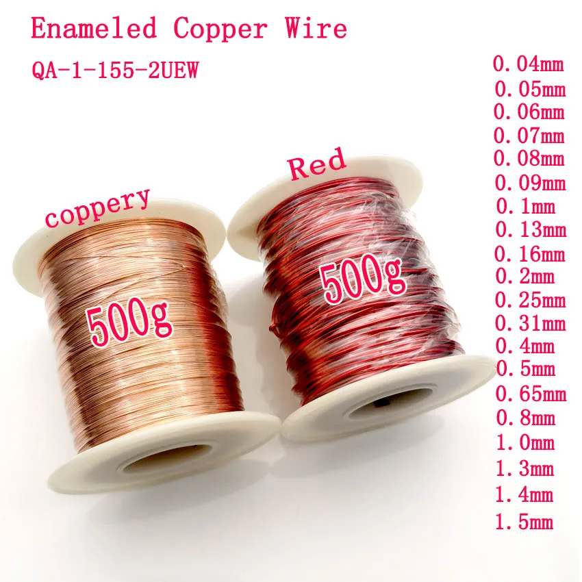 

Enameled Wire 0.04-1.5mm Qa-155-2uew Direct Welded Enameled Wire Polyurethane Enameled Copper Wire / 500g
