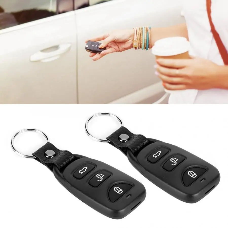 Black 3 Buttons Universal Vehicle Keyless Central Lock Entry Locking System Remote Control Kit oto aksesuar auto accessorie