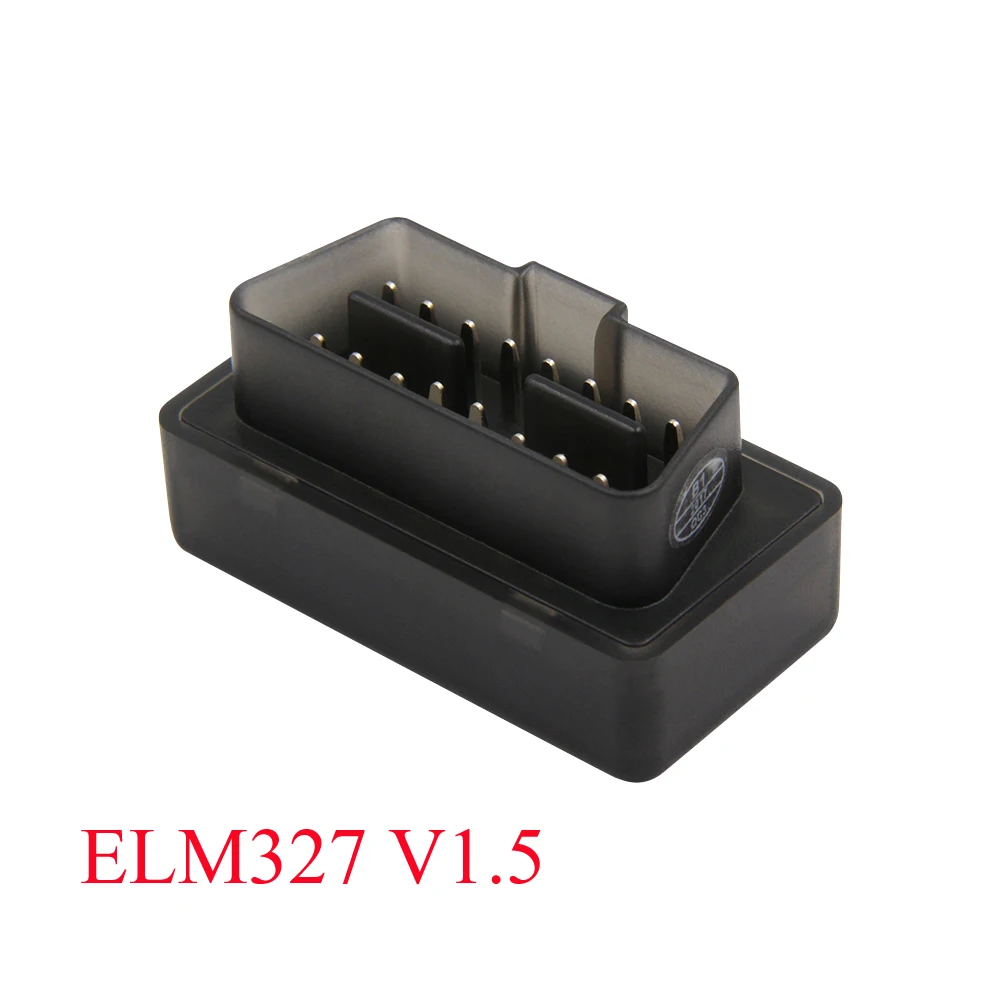 BLACK Мини ELM 327 Bluetooth 4,0 с выключателем питания 25K80 ELM327 V1.5 V2.2 OBD2 инструмент сканирования интерфейса для IOS Android Easydiag - Цвет: BLACK