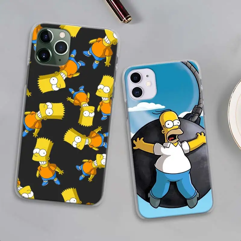 Чехлы Homer J. Simpson для Apple iPhone 11 Pro Max X XR XS MAX 11 Pro 7 8 6 6s Plus 5 5S SE жесткий чехол