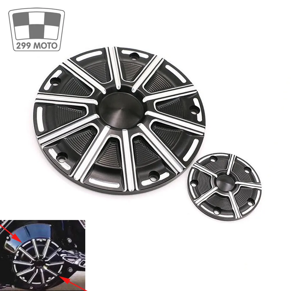 

93/5000 1 Set of protective aluminum timing covers forHarley Dyna Road King Fatboy