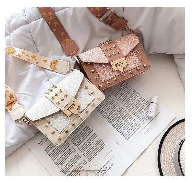 rivet bag bags women's handbags purses women shoulder crossbody bag pu leather  (21)