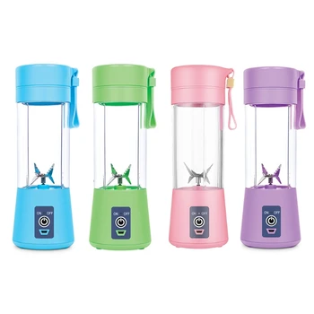 

380ml Portable Electric Blender USB Rechargeable Juicer Cup Smoothies Mixer Fruit Squeezer Machine for Home Travel